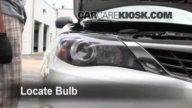 2008 Subaru Impreza 2.5i 2.5L 4 Cyl. Sedan Éclairage Feux de croisement (remplacer l'ampoule)